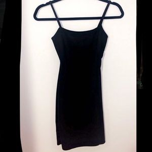 Very tight black dress